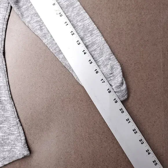 Miss Chievous Hoodie Womens M Gray Lace Crochet Back Pockets Casual Athleisure - Picture 7 of 13